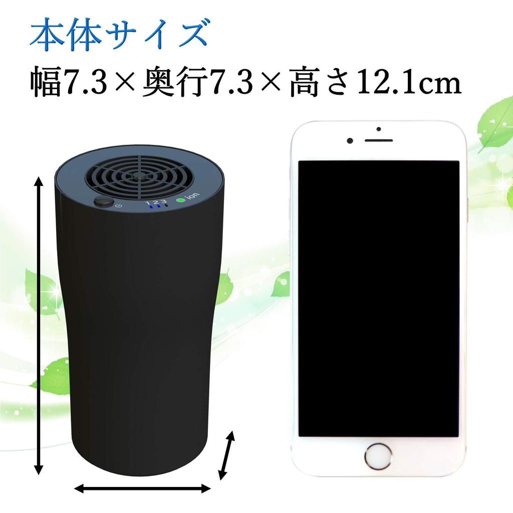 KEIYO Air Purifier with Plasma Ion Generator for Virus Protection [Equipped with Murata Manufacturing's Ionissimo Technology] Compact, Deodorizing, an