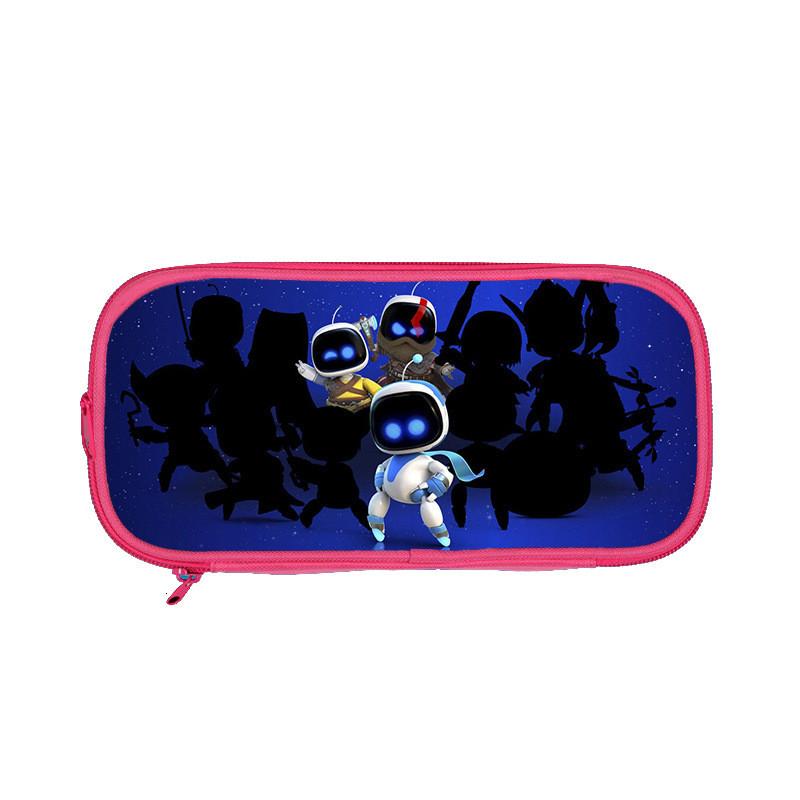 Astro Bot Themed Space Robot Double Layer Pen Pouch For Students And Young Creatives