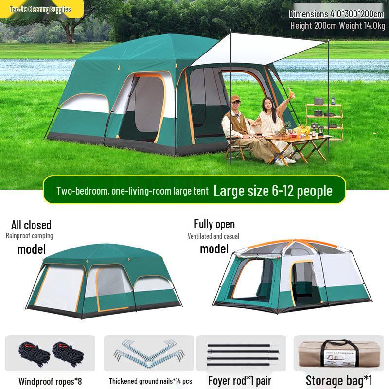 Breathable Waterproof Automatic Tent - Mosquito-Proof, Portable & Folding Outdoor Camping Shelter