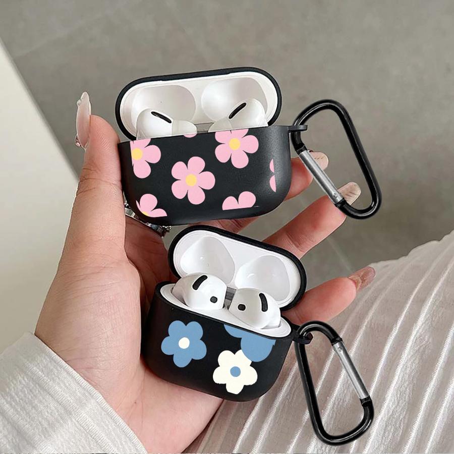 Blue Pink Flower Case For Airpods 3 Pro 1 Pro3 4 2 Pro2 Earphone Cases Cover