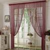 Cheaper Shiny Tassel Silver Line String Curtain 100x200cm Fashion Valance For Living Room Divider Wedding hotel Home Decoration