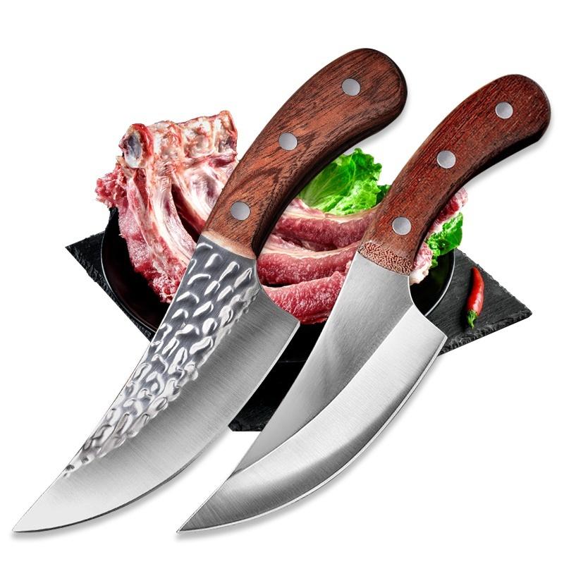 Bone Knife Hand Forged Chef's Kitchen Knife Meat Slicing Knife Outdoor Camping Gadget