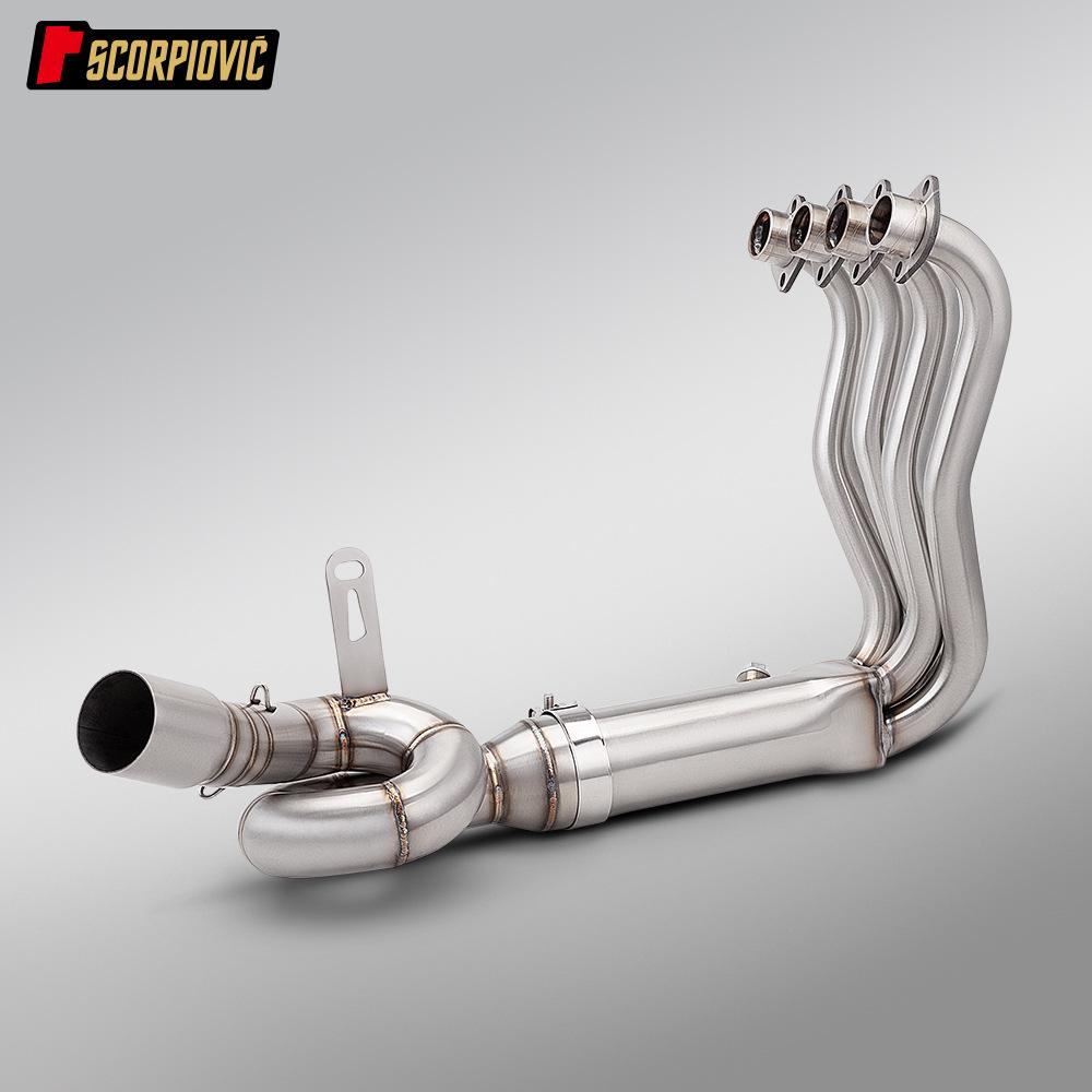 Motorcycle Exhaust Mod Kit: Compatible with Zhang Xue 500RR - Includes Header and AR Tail Section