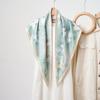 Women Fresh Butterfly Printed Double Color Triangular Fashion Neck Scarf