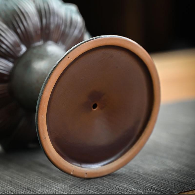 Lotus Lantern Ceramic Incense Burner Antique Style Indoor Coil Incense Burner Creative Lotus Incense Burner