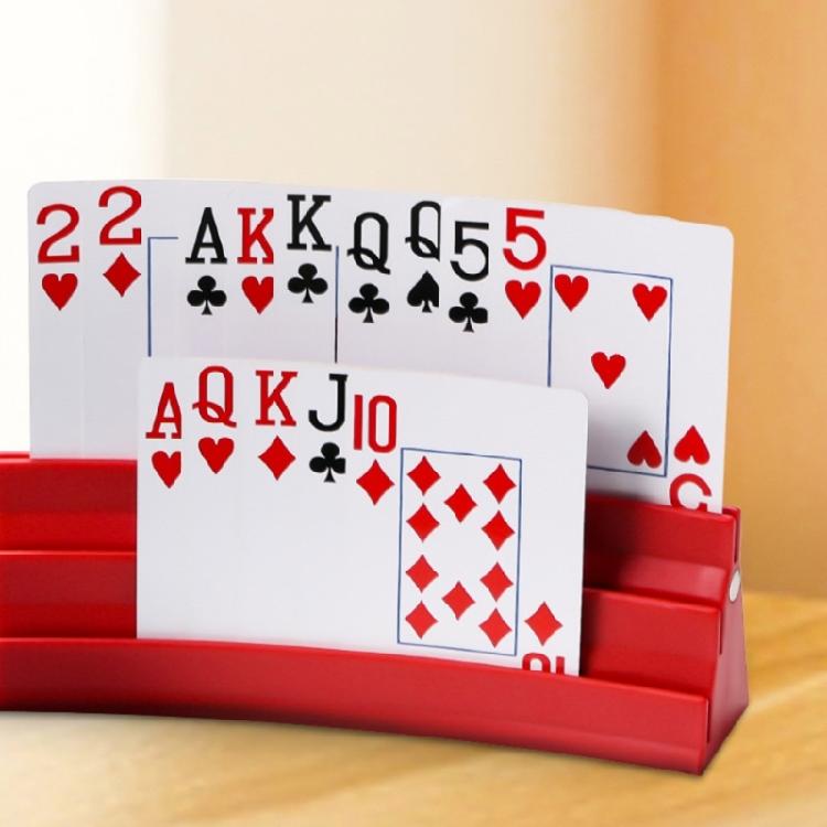 Folding Playing Card Holder Deck Stand Replacement Board Game Poker Seats Playing Card Holder for Organizing Cards