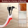 1PC 78.74in Anti-extrusion Floor Cord Cover Self-Adhesive Power Wiring Duct Cable Protector Home Outdoor Wire Organizer