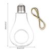 Light Bulb Shaped Outdoor Glass Hanging Planters Plant Pots for Succulent Tillandsia Holder Gift for Home Durable