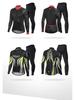 NUCKILY Men's Winter Cycling Suit with Silicone Padded Seat and Fleece for Mountain Biking