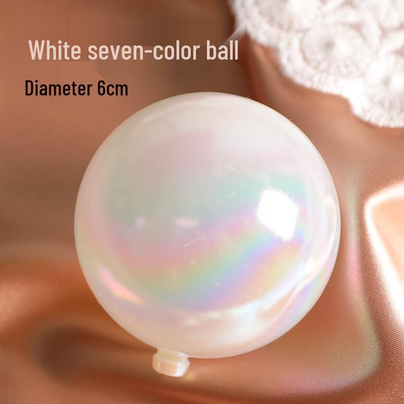 Valentine's Day & Birthday Cake Topper: Gold, Silver, and Colorful Transparent Wishing Balls Decoration