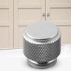 Handle Knurled Cabinet Knob Matt Black Aluminium Kitchen Cabinet Door Cupboard Drawer Furniture Handle Single Hole Handle