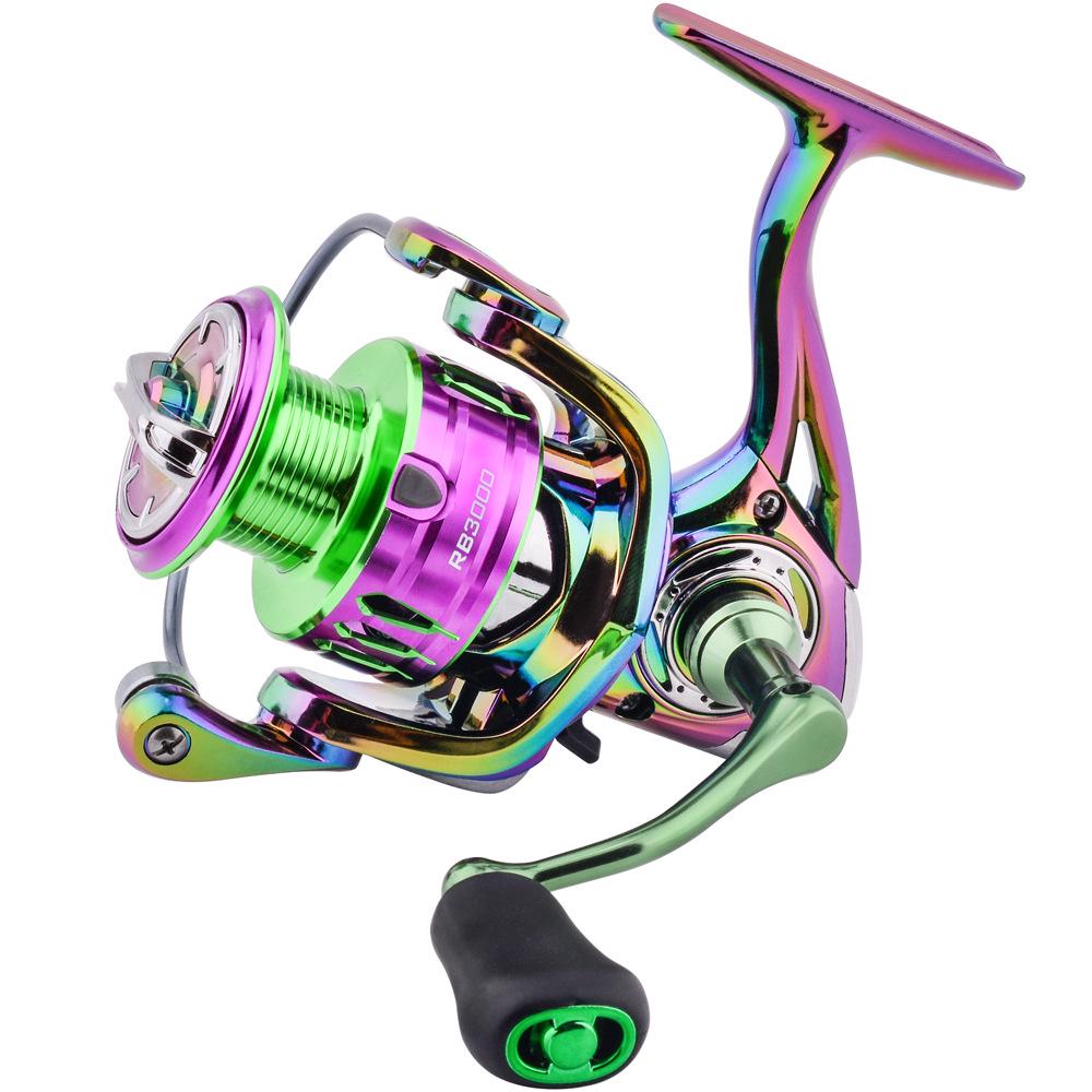 

Long Cast Metal Spinning Wheel Fishing Reel for Sea Rods RB2000-Colorful