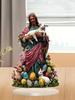 1pcs Bohemian style Easter Jesus and Lamb tabletop decoration, perfect for office desks, cafes, and bedrooms