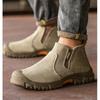 Modische niedrig geschnittene Schweißsicherheitsstiefel für Herren, bruchsichere Bauschutzschuhe, durchstichfeste unzerstörbare Schuhe, Sicherheitsarbeitsstiefel