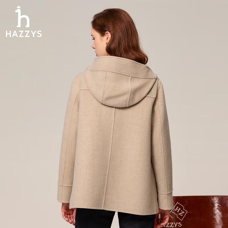 HAZZYS Women's PHIZ Hooded Wool Blend Coat