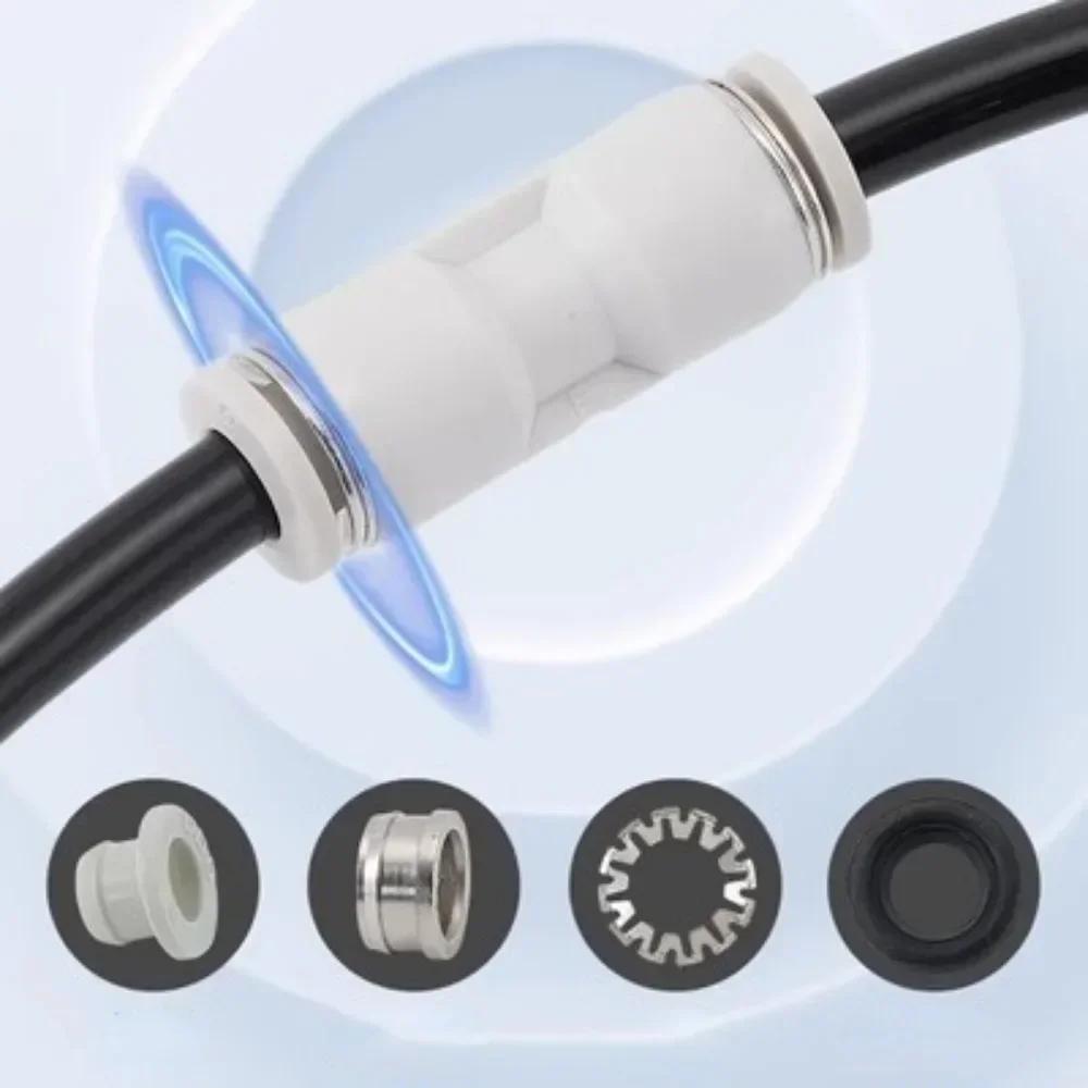 4 6 8 10 12 14 16mm OD Tube PU PG Straight Pneumatic Air Fitting Push in Connect Quick Release Variable Diameter PG14-12 16-12