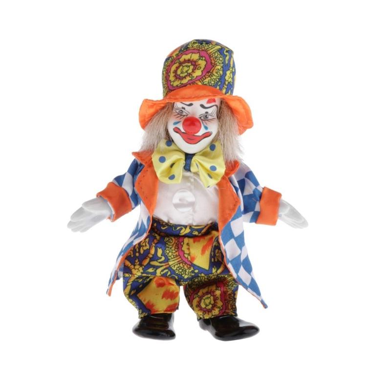 

Adjustable Ceramic Entertainer Ornament Moveable Leg Multicolored Design Artisanal Features Seasonal House Ornament 16cm 1