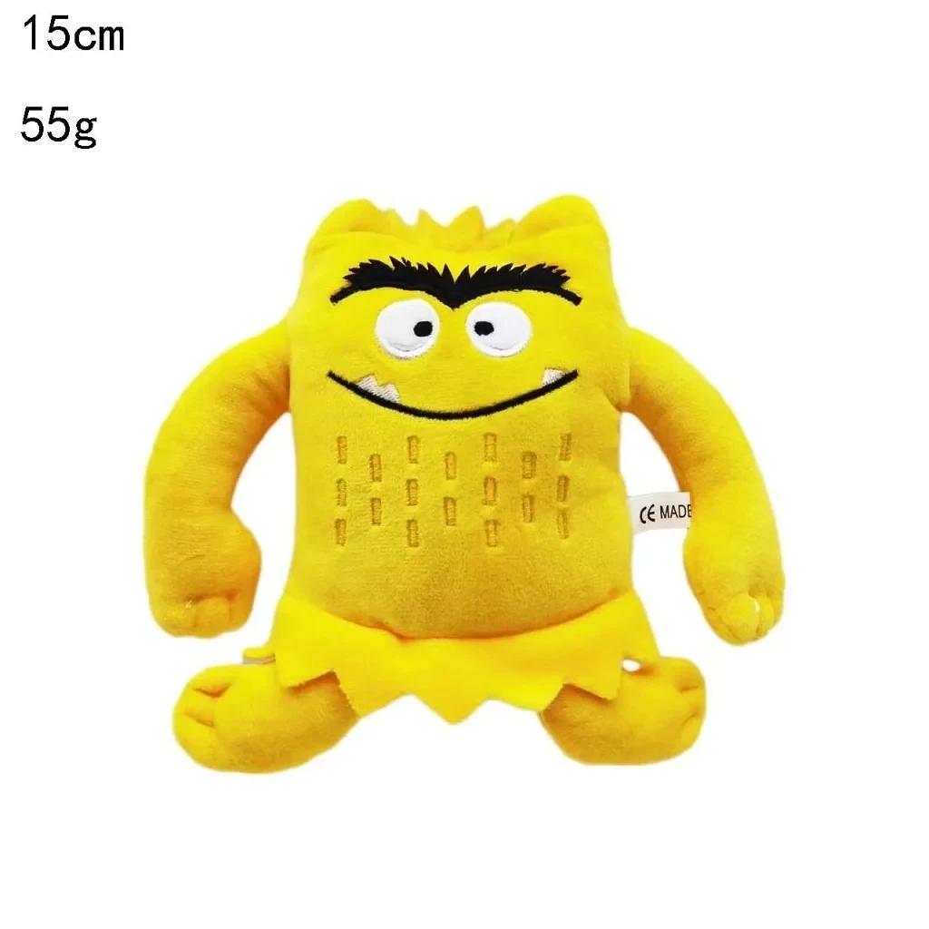 6 peças/conjunto 6 cores Kawaii The Color Monster Plush Doll Crianças Monster Color Emotion Plushie Stuffed Toy para crianças presentes de aniversário