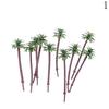 10Pcs Multi Gauge Model Coconut Palm Trees Ho O N Z Scale Scenery