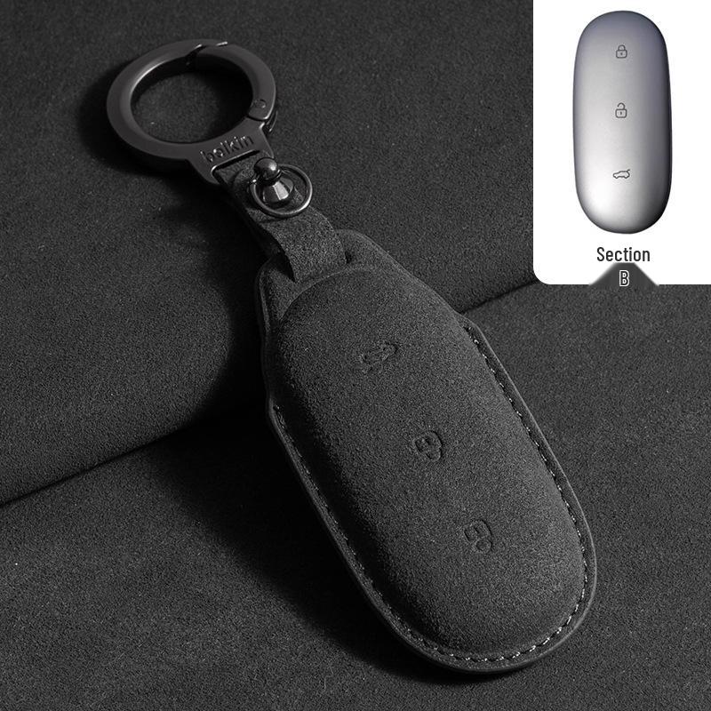 Li Auto L6/L7/L8/L9max Schlüsseletui Hochwertige Wildleder-Tasche mit Lanyard