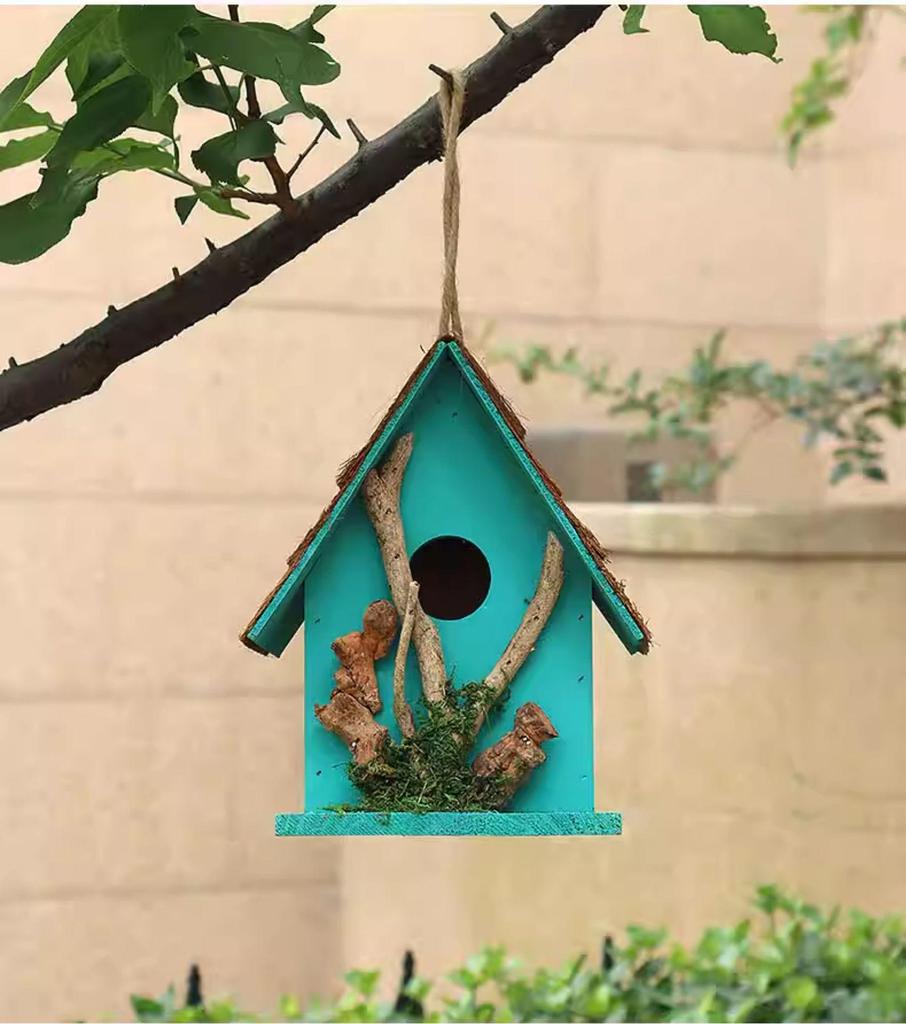 Xianci Outdoor Vogelhaus aus Massivholz: Garten-, Hof- oder Balkondekoration Ornament.