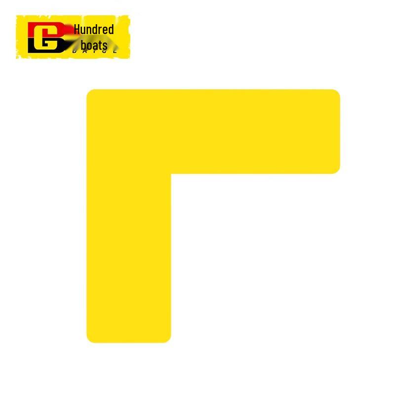 L-Shaped Industrial Warning Stickers
