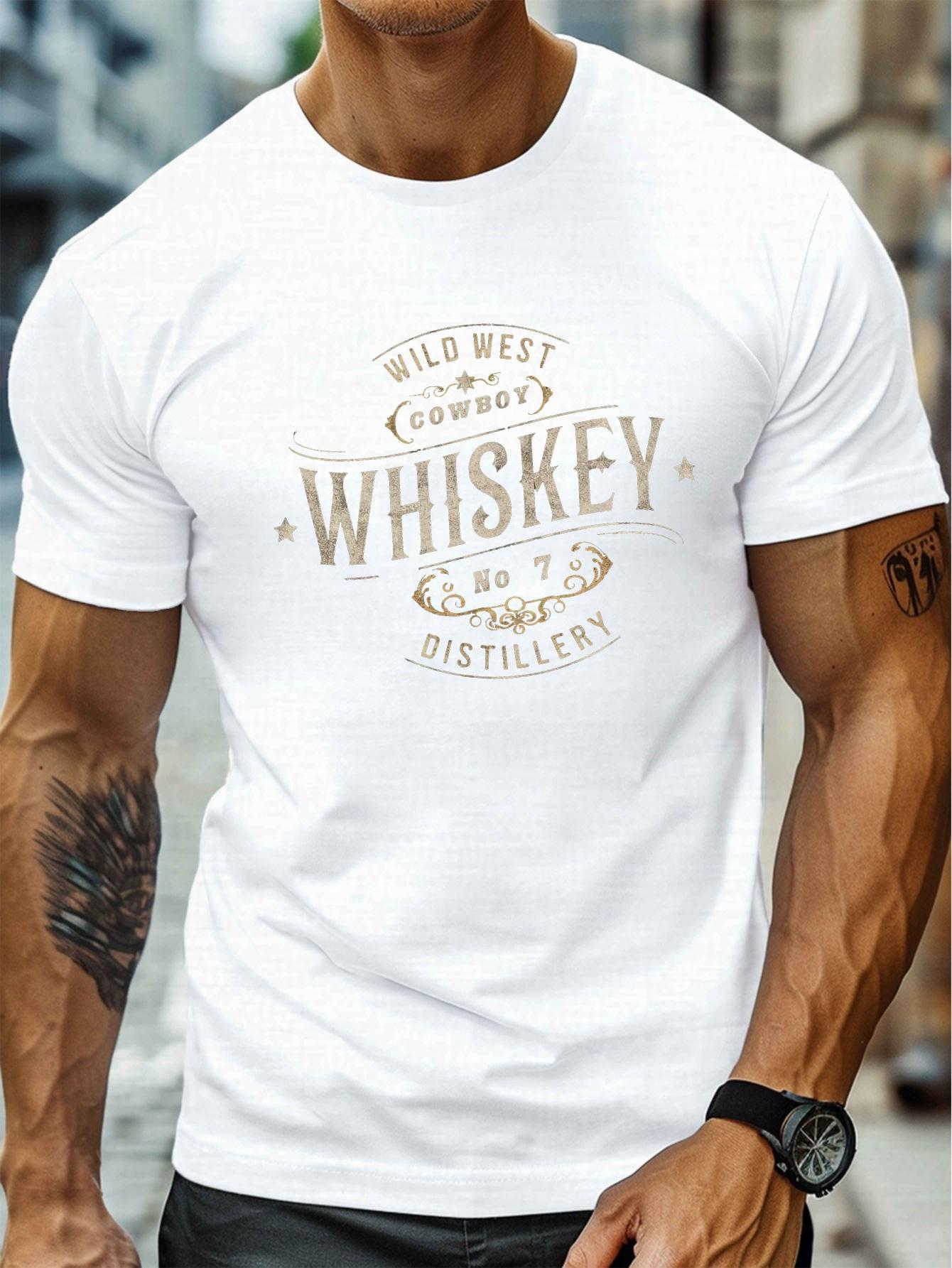 Wild West Whiskey Graphic T-shirt - Vintage Distillery Design XXL