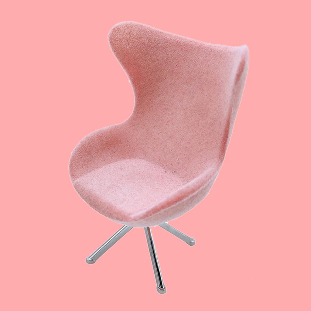 1/12 DollHouse Miniature Office High Back Flocking Seat Room Modern Furniture Accessories
