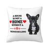 French Bulldog Throw Pillow Covers Decoracion D Print Sofa Chair Pet Dog Cushion Cover Polyester Cozy Pillowslip Dakimakura