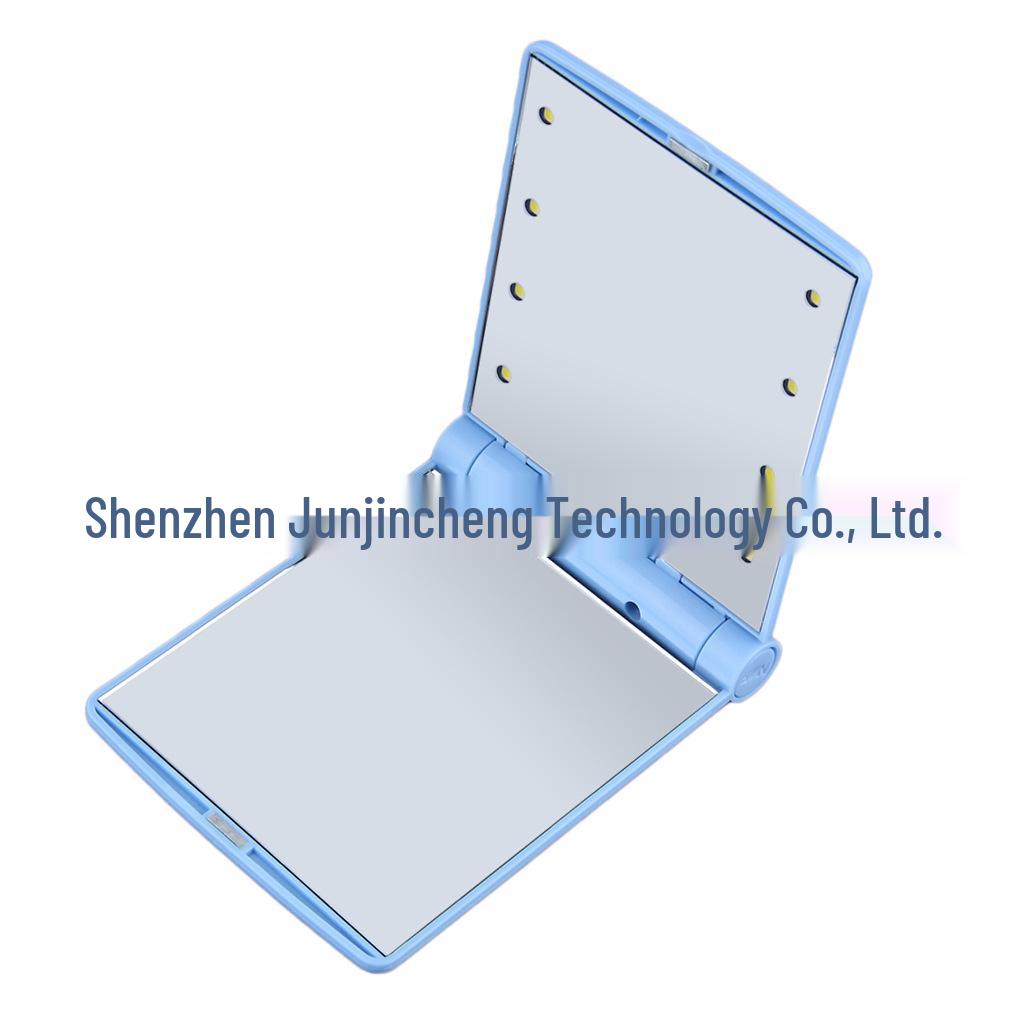 

LED Lighted Folding Makeup Mirror: Compact, Illuminated Beauty Mirror синий