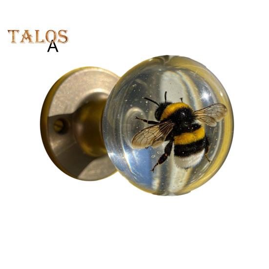 Decorative Door Handle High Durability Simple Installation Nature-Inspired Transparent Doorknob Cabinet Pull