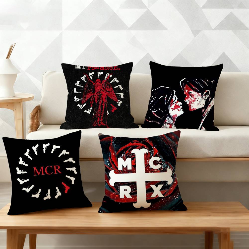 My CChemical RRomance MCR Pillow Case Pattern Printed Pillowcase For Living Room Sofa Cushion Cover