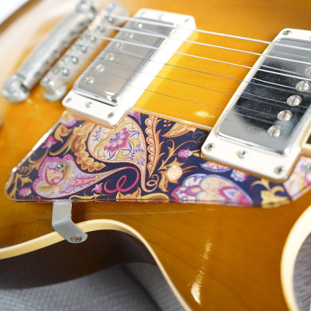 SCORELAY PICKS Acrylic Pickguard for Les Paul [Paisley Print] SC-GPL004