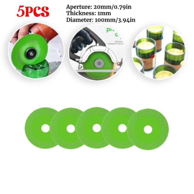 Glass Cutting Disc 100mm Heat-resistance Ultrathin Polishing Cutting Blade Low Noise Wear-resistant for Ceramic Tile Marble