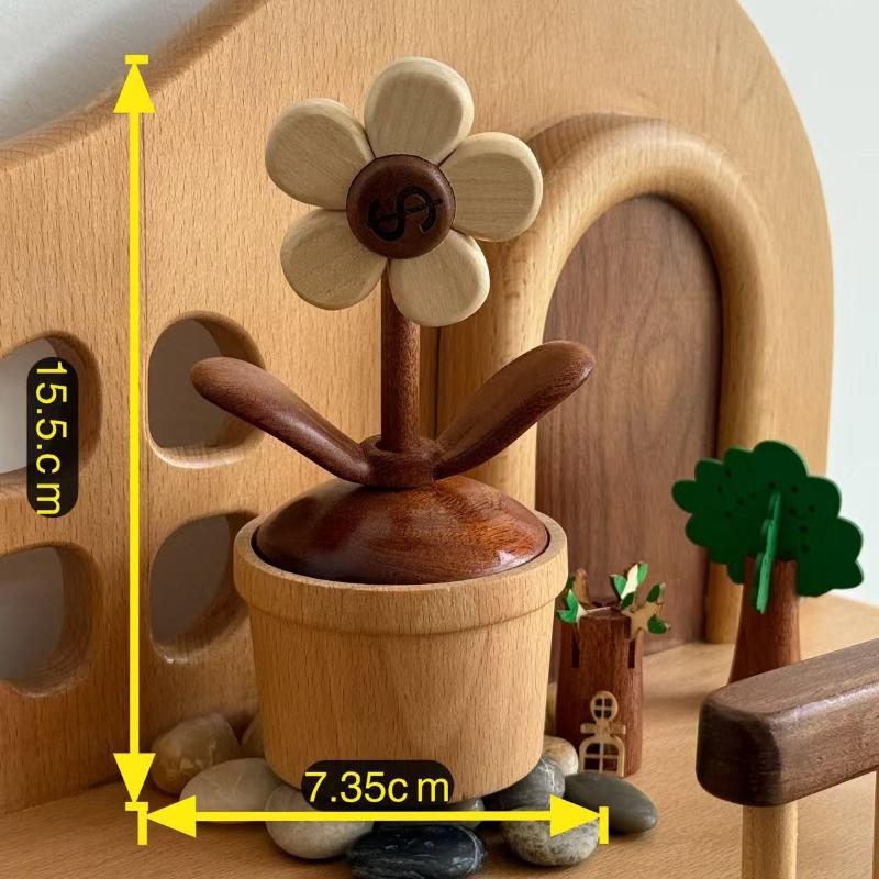 

Cute Therapeutic Music Box Ornament for Home Desk Decor Relaxing Gift for Friend Bestie Birthday Present