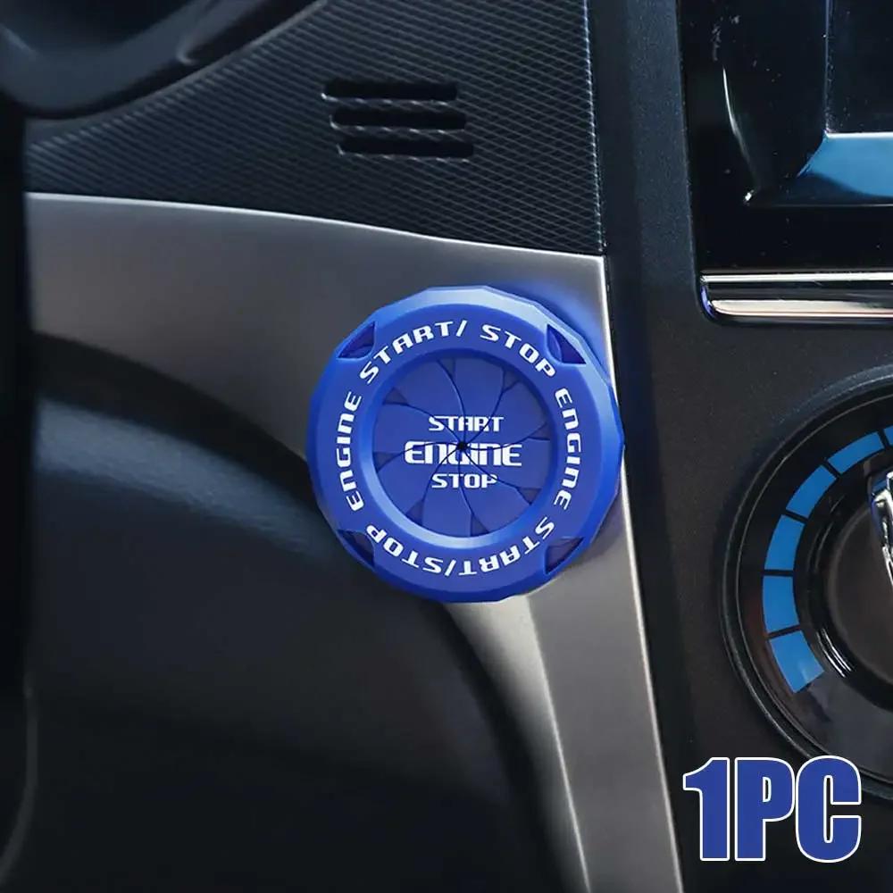 1x Car Interior Accessories Car Engine Start Stop Styling Switch Decoration Cover Car Engine Ignition Push Button Protection Cap