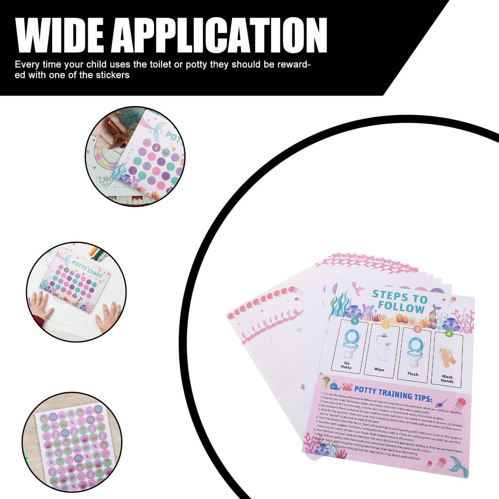 1 Set Potty Training Chart and Sticker Toddlers Potty Training Sticker Toddler Sticker Chart for Toddler Kids Home Training