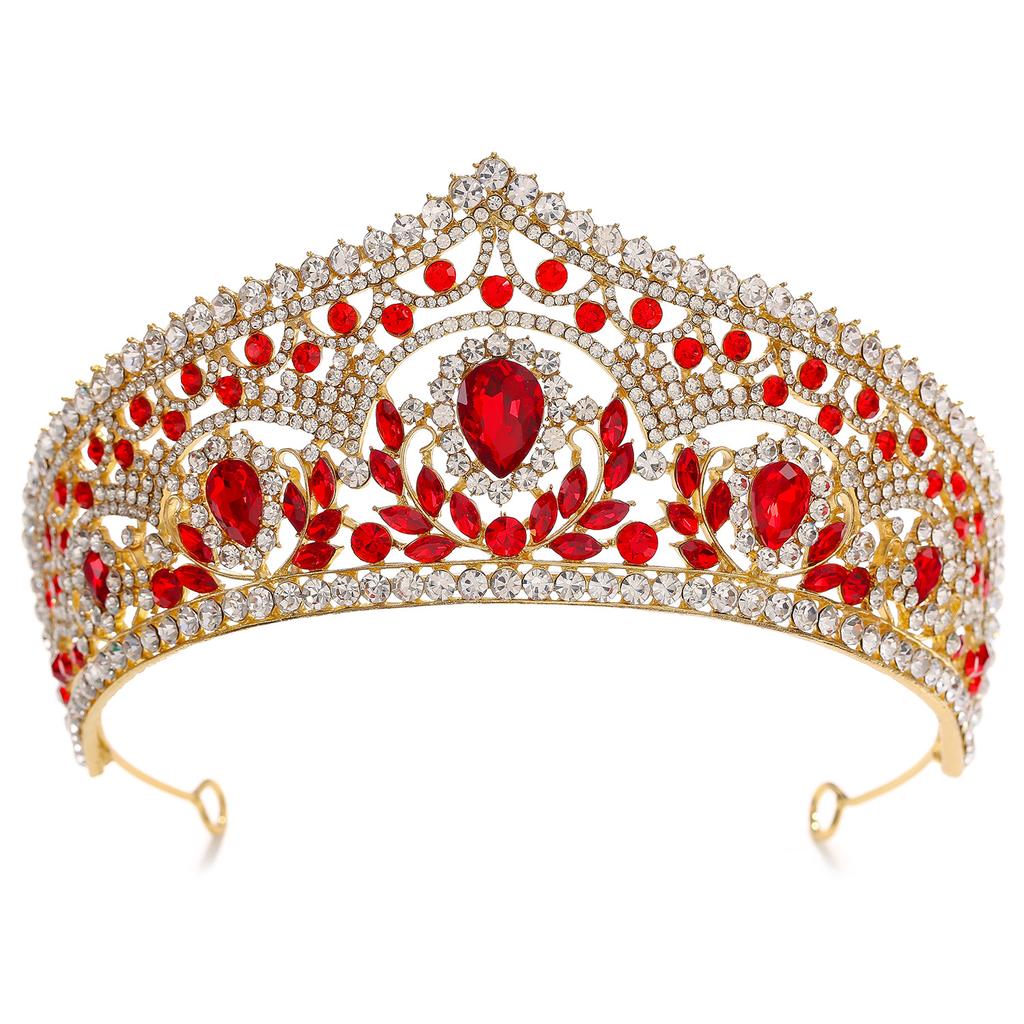 Direct pentru Coroana Tiara, Ornament de păr de mireasă, Spectacol baroc de înaltă clasă, Miss World Beauty