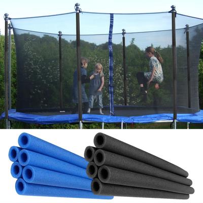 6pcs Trampoline Pole Foam Sleeves Trampoline Pole Replacement Sleeves PE Foam 88cm Trampoline Pole Foam Covers Black Blue