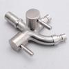 Mop Tap 304 Stainless Steel Faucet 1In 2 Out Double Outlet Double-Outlet Washing Machine Faucet Multifunctional