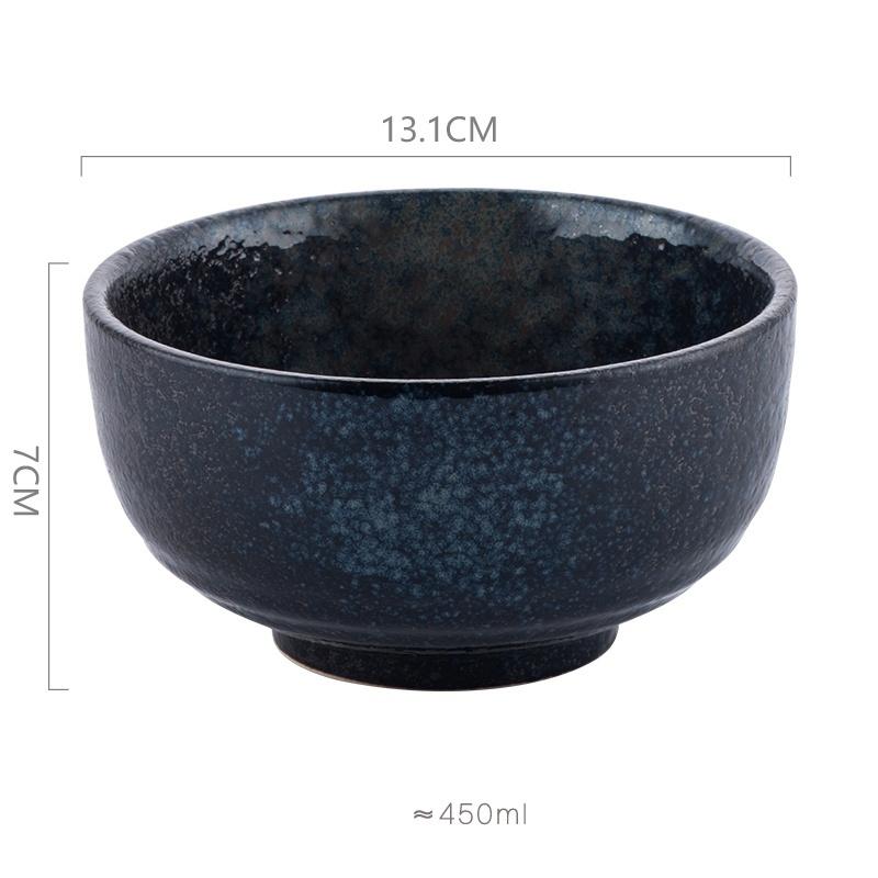 

Japanese ceramic ramen rice noodle soup bowl Korean household large salad bowl porridge creative personality retro tableware