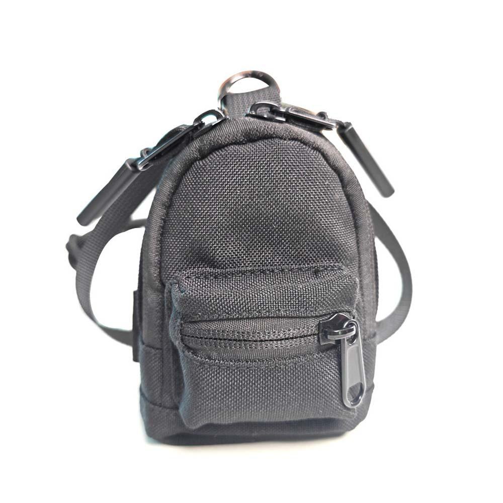 Square Oxford Cloth Mini Wallet Zipper Bag Small Card Holder Hanging Neck Coin Purse  Cycling