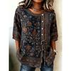 Summer Casual Women's Half Sleeve Shirt, Fashion 3D Stereo Print, Loose Simple Version Skin-Friendly Breathable Daily Top