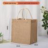 In-Stock Muji-Inspired Plain Linen Tote Bag - DIY Hand-Painted Souvenir & Shopping Jute Bag