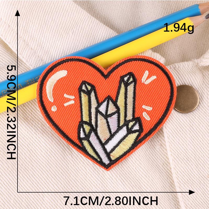 Crystal Diamond Embroidery Patch - Love Badge DIY Accessory