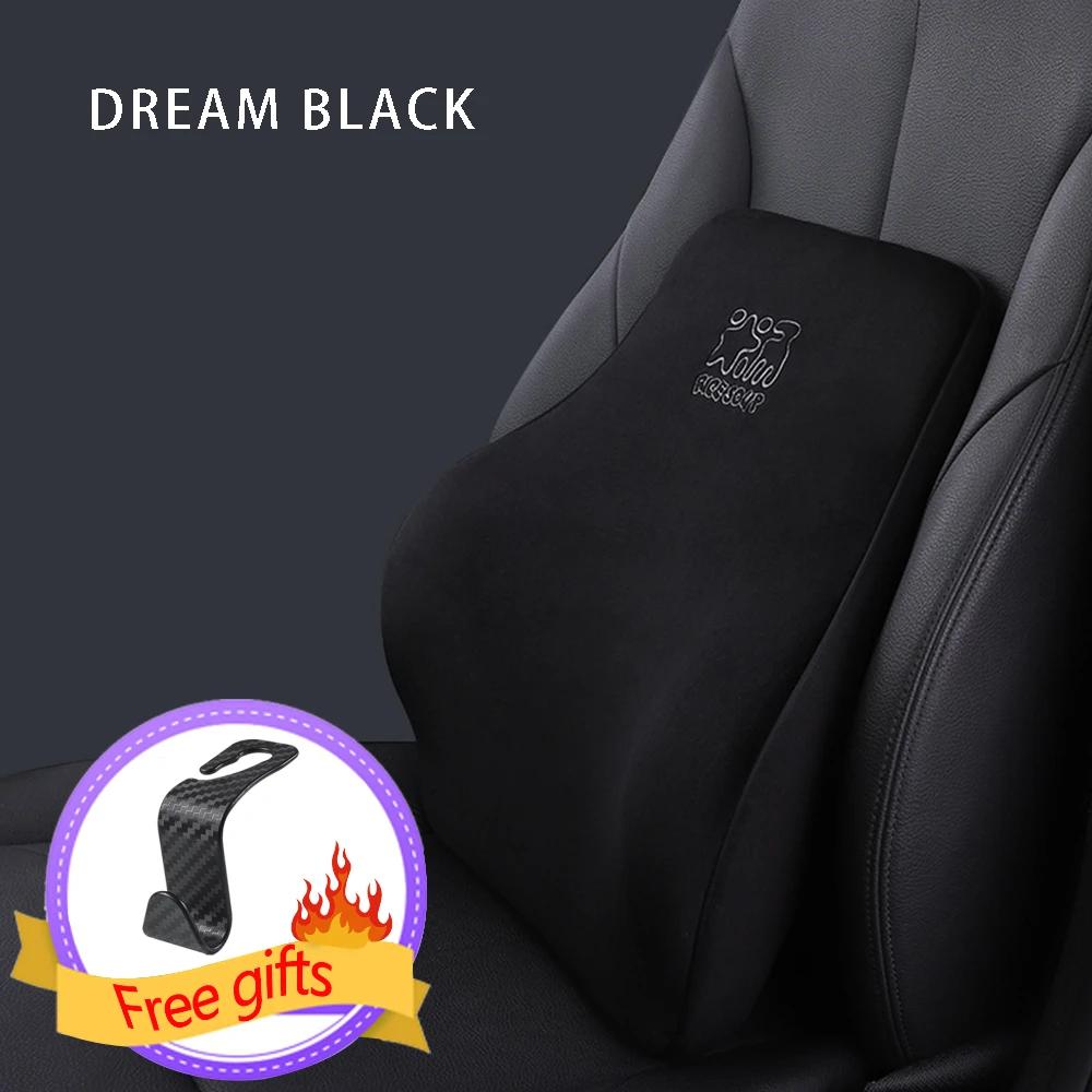 Car Neck Pillow Protective Lumbar Back Support Breathable Memory Foam Car Headrest Cushion Relieve Stress Car Interior Accessori