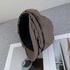Solid Color Fine Plaid Beret Korean Style Women Artist Hat Casual Spring Painter Cap  Summer