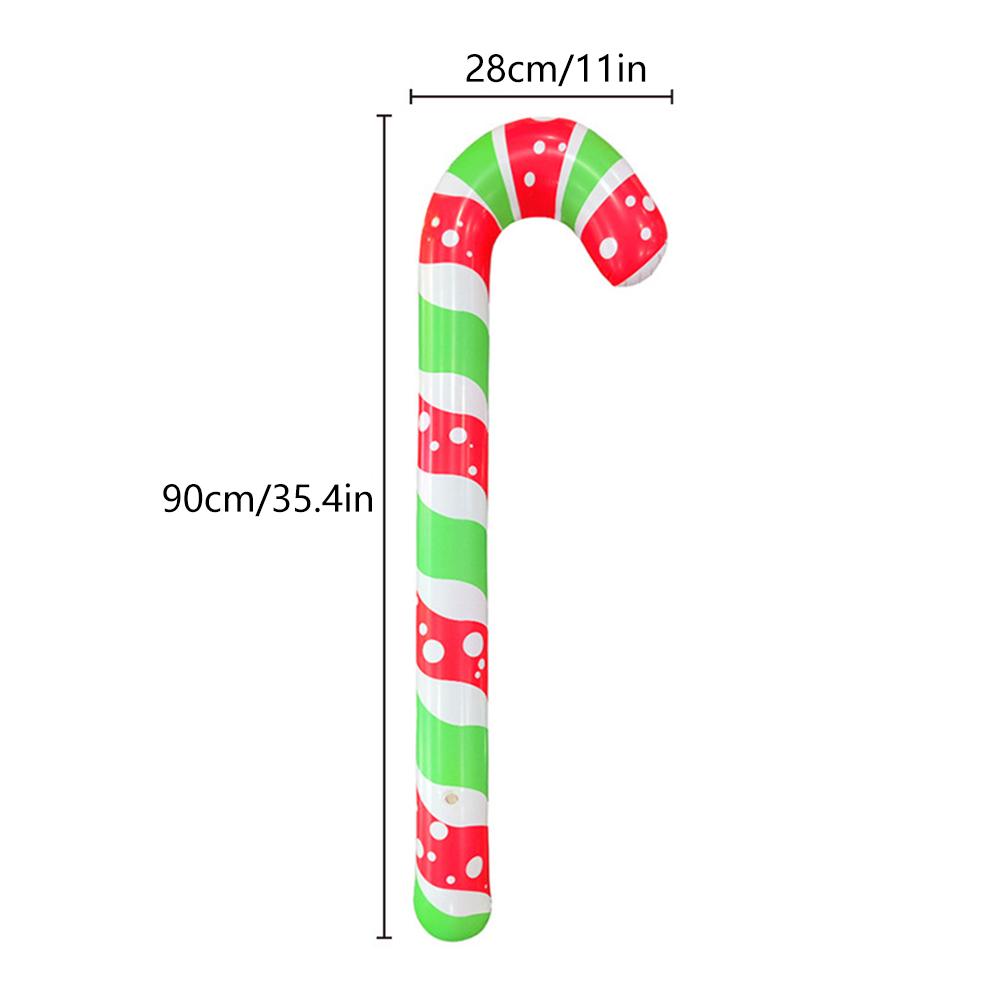 48cm Christmas Inflatable Ball Pendant Colored Xmas Print Ball Decoration Ornament Celebration Ball Party Home Festive Decor