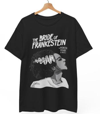 Koszulka Panna Frankenstein, FRANKENSTEIN Potwór Horror Filmowy Unisex Koszulka Unisex