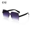 Costume Transparent Candy Color Sunglasses for Women Glasses Rimless Square Sunglasses High Quality High Quality